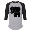 Unisex Three-Quarter Raglan Sleeve Baseball Jersey T-Shirt Thumbnail