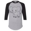 Unisex Three-Quarter Raglan Sleeve Baseball Jersey T-Shirt Thumbnail