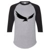 Unisex Three-Quarter Raglan Sleeve Baseball Jersey T-Shirt Thumbnail
