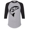 Unisex Three-Quarter Raglan Sleeve Baseball Jersey T-Shirt Thumbnail
