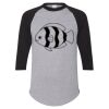 Unisex Three-Quarter Raglan Sleeve Baseball Jersey T-Shirt Thumbnail