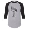 Unisex Three-Quarter Raglan Sleeve Baseball Jersey T-Shirt Thumbnail