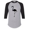 Unisex Three-Quarter Raglan Sleeve Baseball Jersey T-Shirt Thumbnail