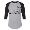 Unisex Three-Quarter Raglan Sleeve Baseball Jersey T-Shirt Thumbnail