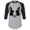 Unisex Three-Quarter Raglan Sleeve Baseball Jersey T-Shirt Thumbnail