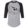 Unisex Three-Quarter Raglan Sleeve Baseball Jersey T-Shirt Thumbnail