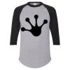Unisex Three-Quarter Raglan Sleeve Baseball Jersey T-Shirt Thumbnail