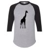 Unisex Three-Quarter Raglan Sleeve Baseball Jersey T-Shirt Thumbnail