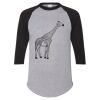Unisex Three-Quarter Raglan Sleeve Baseball Jersey T-Shirt Thumbnail
