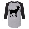 Unisex Three-Quarter Raglan Sleeve Baseball Jersey T-Shirt Thumbnail