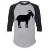 Unisex Three-Quarter Raglan Sleeve Baseball Jersey T-Shirt Thumbnail