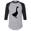 Unisex Three-Quarter Raglan Sleeve Baseball Jersey T-Shirt Thumbnail