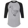 Unisex Three-Quarter Raglan Sleeve Baseball Jersey T-Shirt Thumbnail