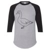 Unisex Three-Quarter Raglan Sleeve Baseball Jersey T-Shirt Thumbnail