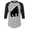 Unisex Three-Quarter Raglan Sleeve Baseball Jersey T-Shirt Thumbnail