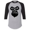 Unisex Three-Quarter Raglan Sleeve Baseball Jersey T-Shirt Thumbnail