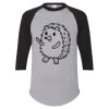Unisex Three-Quarter Raglan Sleeve Baseball Jersey T-Shirt Thumbnail