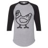 Unisex Three-Quarter Raglan Sleeve Baseball Jersey T-Shirt Thumbnail