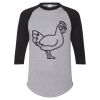 Unisex Three-Quarter Raglan Sleeve Baseball Jersey T-Shirt Thumbnail
