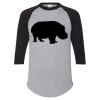 Unisex Three-Quarter Raglan Sleeve Baseball Jersey T-Shirt Thumbnail