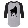 Unisex Three-Quarter Raglan Sleeve Baseball Jersey T-Shirt Thumbnail