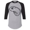 Unisex Three-Quarter Raglan Sleeve Baseball Jersey T-Shirt Thumbnail