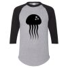 Unisex Three-Quarter Raglan Sleeve Baseball Jersey T-Shirt Thumbnail
