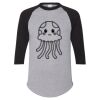 Unisex Three-Quarter Raglan Sleeve Baseball Jersey T-Shirt Thumbnail