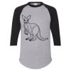 Unisex Three-Quarter Raglan Sleeve Baseball Jersey T-Shirt Thumbnail