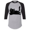 Unisex Three-Quarter Raglan Sleeve Baseball Jersey T-Shirt Thumbnail