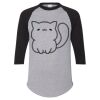 Unisex Three-Quarter Raglan Sleeve Baseball Jersey T-Shirt Thumbnail