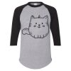 Unisex Three-Quarter Raglan Sleeve Baseball Jersey T-Shirt Thumbnail
