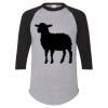 Unisex Three-Quarter Raglan Sleeve Baseball Jersey T-Shirt Thumbnail