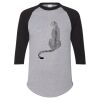 Unisex Three-Quarter Raglan Sleeve Baseball Jersey T-Shirt Thumbnail