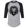 Unisex Three-Quarter Raglan Sleeve Baseball Jersey T-Shirt Thumbnail