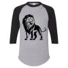 Unisex Three-Quarter Raglan Sleeve Baseball Jersey T-Shirt Thumbnail