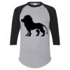 Unisex Three-Quarter Raglan Sleeve Baseball Jersey T-Shirt Thumbnail