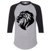 Unisex Three-Quarter Raglan Sleeve Baseball Jersey T-Shirt Thumbnail