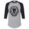 Unisex Three-Quarter Raglan Sleeve Baseball Jersey T-Shirt Thumbnail
