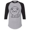 Unisex Three-Quarter Raglan Sleeve Baseball Jersey T-Shirt Thumbnail