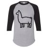 Unisex Three-Quarter Raglan Sleeve Baseball Jersey T-Shirt Thumbnail