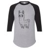 Unisex Three-Quarter Raglan Sleeve Baseball Jersey T-Shirt Thumbnail