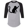 Unisex Three-Quarter Raglan Sleeve Baseball Jersey T-Shirt Thumbnail