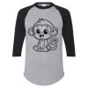 Unisex Three-Quarter Raglan Sleeve Baseball Jersey T-Shirt Thumbnail