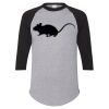 Unisex Three-Quarter Raglan Sleeve Baseball Jersey T-Shirt Thumbnail