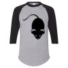 Unisex Three-Quarter Raglan Sleeve Baseball Jersey T-Shirt Thumbnail
