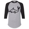 Unisex Three-Quarter Raglan Sleeve Baseball Jersey T-Shirt Thumbnail