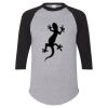 Unisex Three-Quarter Raglan Sleeve Baseball Jersey T-Shirt Thumbnail