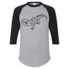 Unisex Three-Quarter Raglan Sleeve Baseball Jersey T-Shirt Thumbnail
