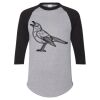 Unisex Three-Quarter Raglan Sleeve Baseball Jersey T-Shirt Thumbnail